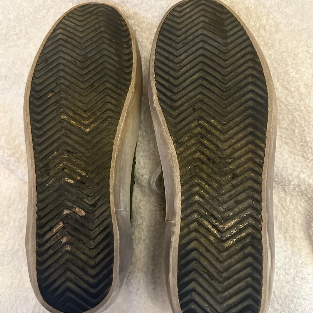Golden Goose Green and Tan Midstar Shoes - Picture 4 of 11